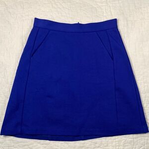 Anthropologies Hutch Cobalt Blue Pocketed Mini Skirt size XS